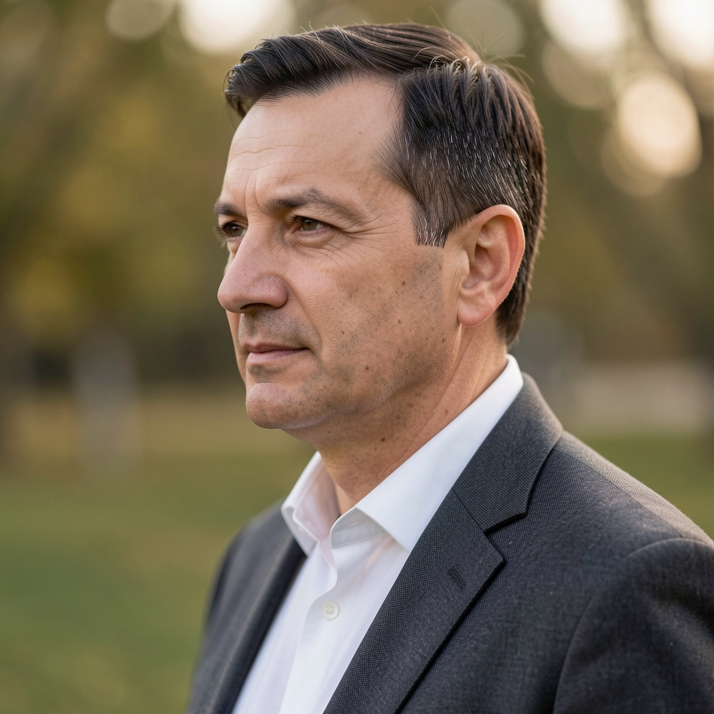 Слободан Ђукић, истраживачки новинар и аналитичар медија, портретна фотографија у профилу